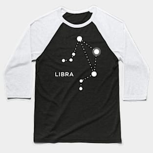 Libra Zodiac Constellation Sign Baseball T-Shirt